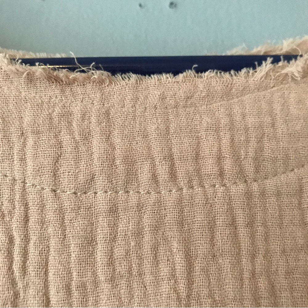 Peplum Smocked Long-Sleeve Blouse - Blush - Picture 6 of 11